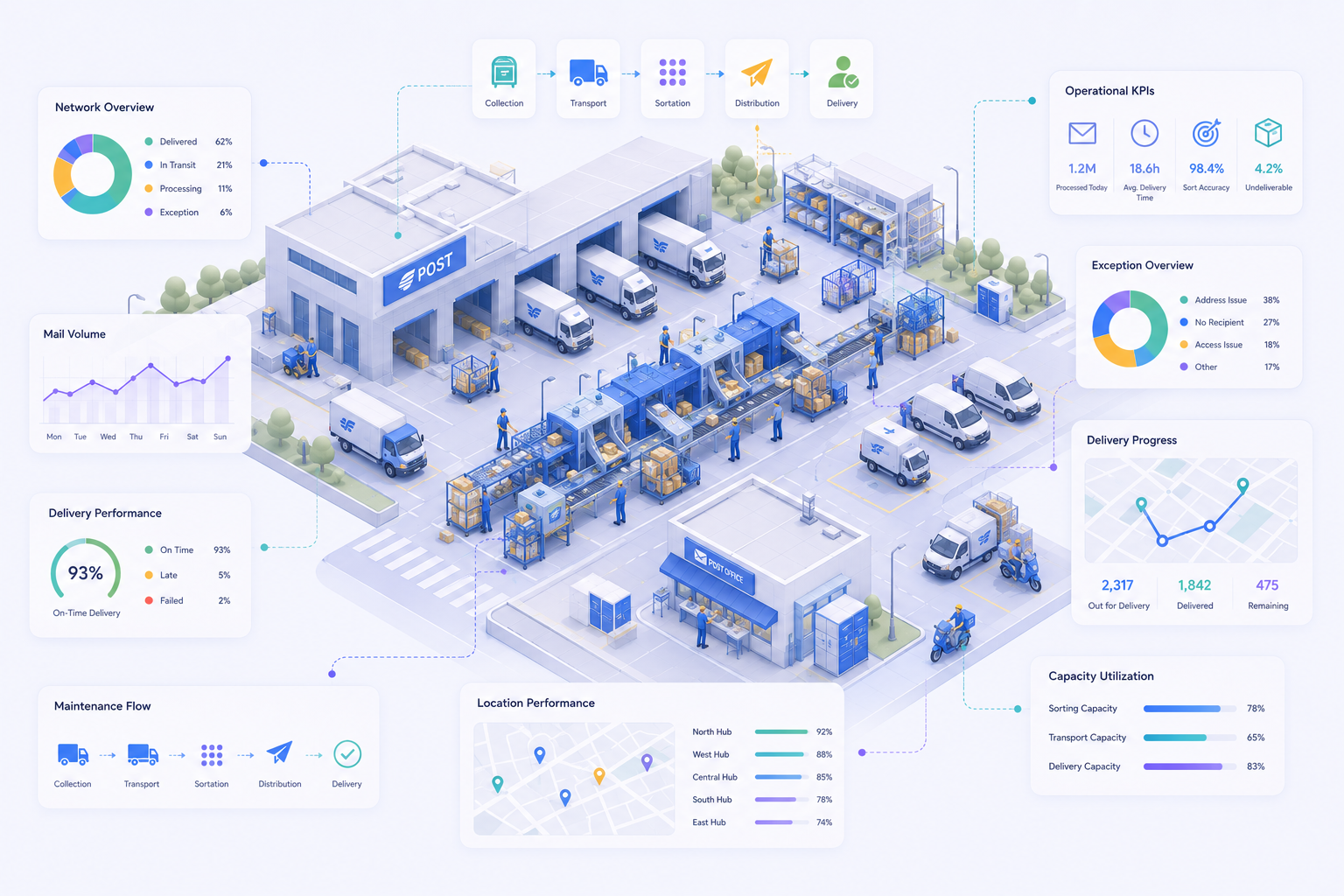 Logistics fleet and delivery routing