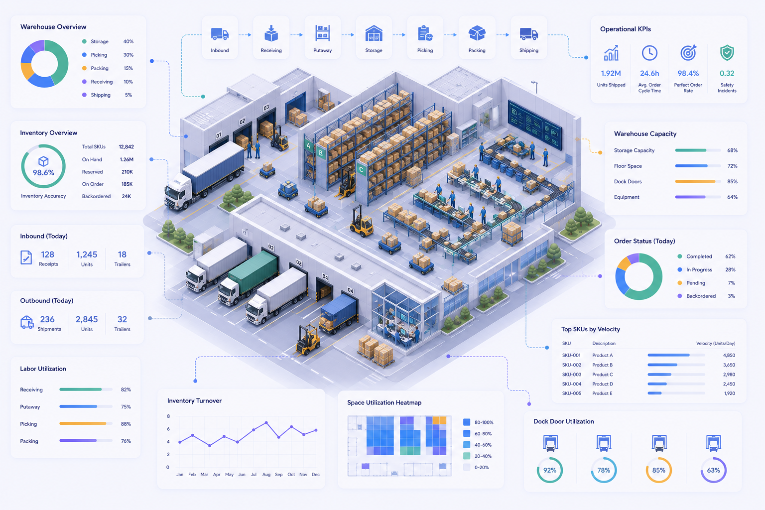 Warehouse picking and staffing operations